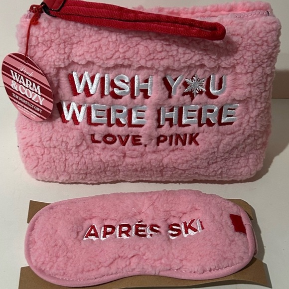 Victoria's Secret Pink Cosmetic Bag and Eye Mask Set - Picture 7 of 7